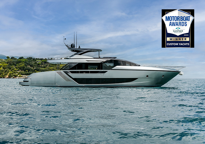 Riva 82’ Diva wins “Best Custom Yacht of the Year” prize at the Motor Boat Awards 2025.