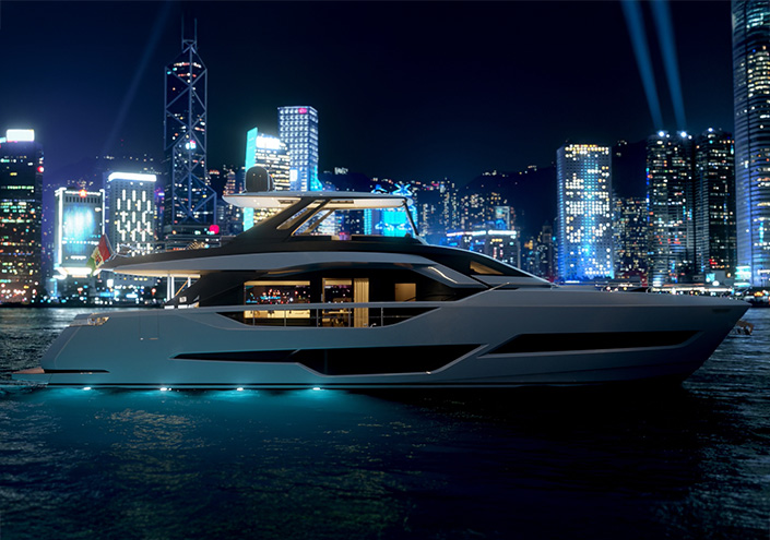 Ferretti Yachts 800 revolutionises the sea experience.